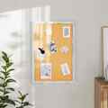 Flash Furniture Camden Rustic 20in. x 30in. Wall Mount Cork Board w/Wooden Push Pins, Whitewashed HGWA-CK-20X30-WHTWSH-GG